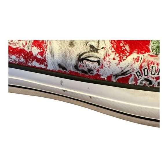 Dennis Rodman 91’ “All Out" Converse shoes red men’s size 15 women’s size 17 - Picture 3 of 11